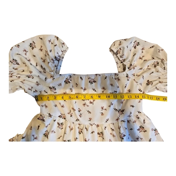 Exlura Floral White Dress Size Medium NWT - Picture 7 of 15